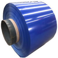 Bobine d'acier prélaqué PPGI 0,5 mm RAL5015 Bleu Revêtement en zinc 90 g/m² Bonne adhérence pour composants de portes et fenêtres métalliques