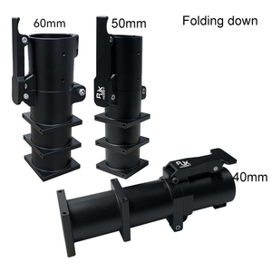 RJXHOBBY 50/60mm Carbon Fiber Tube Fittings Heavy Load Drone Arm Round Tube <b>Quick</b> <b>Release</b> Connectors & Carbon Tube <b>Clamps</b> - Product Image 2