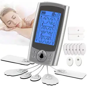 Dispositivo de terapia digital TENS recargable, masajeador EMS, estimulador muscular nervioso eléctrico, 24 modos, alivio del dolor Tens