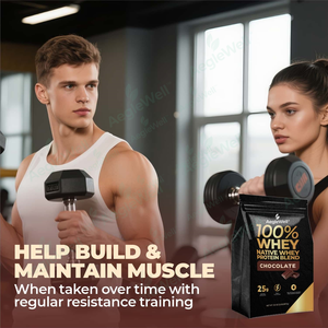 Aeglewell Vente en gros bon prix Mélange de protéines de lactosérum natives de lactosérum isolat de protéines de lactosérum, saveur chocolat, 2 lb /32 oz (907G) - Product Image 3