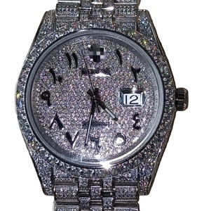 Blingbling CZ Bustdown Đồng Hồ Nam Thương Hiệu Sang Trọng 41Mm Với Tự Động Chuyển Động Tất Cả Các Iced Trong Cơ Khí Đồng Hồ Đeo Tay Cho Nam Giới - Product Image 5