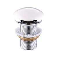 Bouchon de vidange moderne en cuivre à poussoir pour évier de lavabo