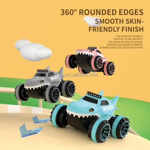 Lucky Toys <span class=keywords><strong>Voiture</strong></span> <span class=keywords><strong>télécommandée</strong></span> amphibie requin 2.4G en plastique, véhicule RC tout-terrain grimpeur - Product Image 4