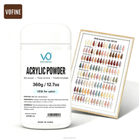 Poudre acrylique pour ongles VO Custom 360g, poudre acrylique pour ongles effet beurre, lot de poudre acrylique pour ongles rose clair, vente en gros