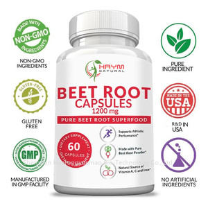 Logo tư nhân củ cải đỏ gốc viên nang hữu cơ vegan củ cải đỏ gốc chiết xuất viên nang hỗ trợ cân bằng cơ thể và hệ thống miễn dịch - Product Image 3