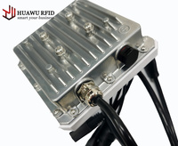 Lecteur d'étiquettes RFID directionnel actif HUAWU 200M longue portée IP68 étanche pour extérieur 2,45 GHz