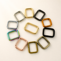 Boucles rectangulaires en alliage F4-5 13-50mm, clips de connexion pour sangle de ceinture, accessoires de quincaillerie pour sacs à main, anneaux carrés pour sacs à dos