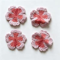 Vente en gros Gooday GDX20 – Écussons en coton écologique faits main, motif floral au crochet, pour vêtements, chapeaux et sacs, adaptés aux quatre saisons