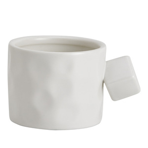 แก้วกาแฟลาเต้เซรามิกนอร์ดิกหูจับสี่เหลี่ยมขนาด13ออนซ์สำหรับคาเฟ่ - Product Image 3