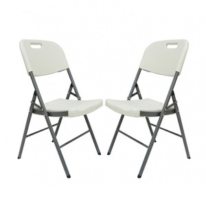 Giá Rẻ Giá HDPE Bảng điều chỉnh 4.2cm thép trắng nhựa ghế vườn để bán và ngoài trời Vườn ghế nhựa có thể gập lại cắm trại ghế - Product Image 1