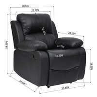 Canapé de bureau de haute qualité en microfibre, canapé inclinable, vente en gros d'usine de meubles DL, pour salon