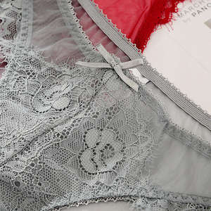 Venta Directa de Fábrica, Bragas sin Forro, Bragas Sexys de Encaje para Mujer, Conjunto de Bragas Bordadas Transparentes - Product Image 5