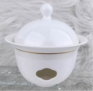 Chinese Ink Mountain Landscape High <b>Bone</b> <b>China</b> <b>Dinner</b> <b>Set</b> Hand Gold Rim Luxury Hotel Banquet Porcelain Tableware Custom Logo - Product Image 6