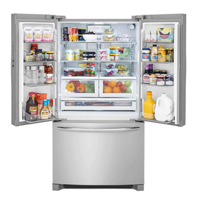 530L Factory Direct Household Appliance French Door Black Stainless Steel Refrigerator Black Stainless Steel Refrigerator - Product Image 1