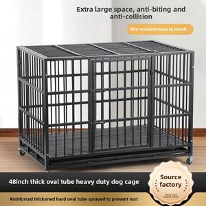 Yüksek kaliteli büyük kapalı köpek kulübesi sandık mobilya katı desen düğme kapatma ile depolama seçeneği ile doğrudan fabrika satış - Product Image 2