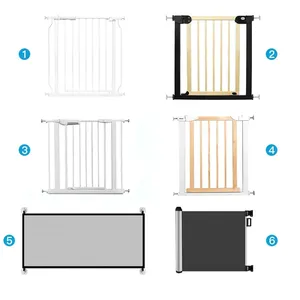 Fabriek Aangepaste Pet Hek Barrière Flexibele Metalen Auto Close Metalen Baby Poort Voor Kinderen Trappen Baby 'S Kinderen Veiligheid Guard