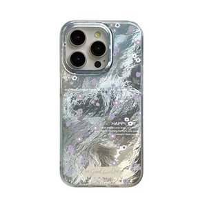 Custodia per <span class=keywords><strong>iPhone</strong></span> 15 Pro con Fiore Viola - Compatibile con <span class=keywords><strong>iPhone</strong></span> 17, Design di Tendenza per 16 Pro Max e 14 Pro, Creativa ed Elegante - Product Image 5