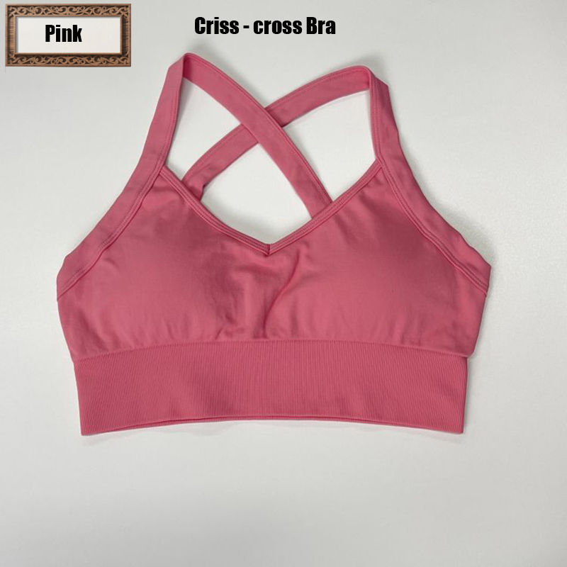 Criss - cross Bra-Pink