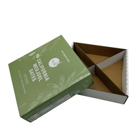 Boîtes en carton ondulées d'impression de boîte de dates de carton biodégradable de coutume-taille pour le fruit