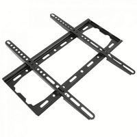 Support TV universel noir mobile Future Wholesale 26-63, chariot TV pivotant en acier laminé à froid, capacité de charge 35 kg, fixation murale 100 max.