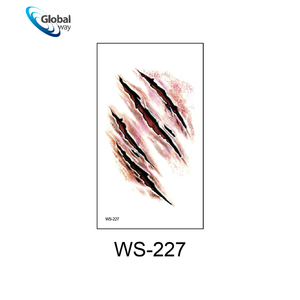 Autocollants de cicatrices de maquillage d'Halloween, plaies temporaires et autocollants de points de suture avec effets sanglants - Product Image 3