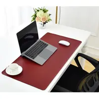 Ofis suni deri masa üstü düzenleyici ped koruyucu sümen deri mouse pad çıkarılabilir laptop standı seti