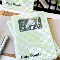 Diario de Tapa Dura A5 con Diseño de Panda de Dibujos Animados, Diario para Niñas con Diseño Escultural en 3D para Regalo Creativo