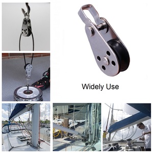 5 unidades de polea giratoria de acero inoxidable 316 de 60 mm, bloque de polea para grúa, rueda de remolque para cable de 2 mm a 8 mm, nuevo - Product Image 6