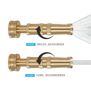 Rociador de latón con boquilla ajustable para riego de jardín y uso de agua - Product Image 2