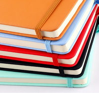 Carnet à couverture rigide en cuir PU souple format A5, ruban élastique personnalisé couleur sublimée, best-seller