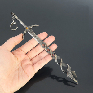 Giochi <span class=keywords><strong>Elden</strong></span> <span class=keywords><strong>Ring</strong></span> Godslayer Greatsword Mini arma 22cm 39g giocattoli in metallo portachiavi - Product Image 4