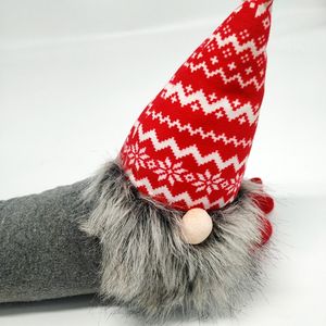 Personnalisé Tissu Gris Gnome de Noël Butée de <span class=keywords><strong>Porte</strong></span> Long <span class=keywords><strong>Corps</strong></span> Sable Gnome En Peluche Décor <span class=keywords><strong>Porte</strong></span> Fenêtre <span class=keywords><strong>Garde</strong></span> Bouche - Product Image 3