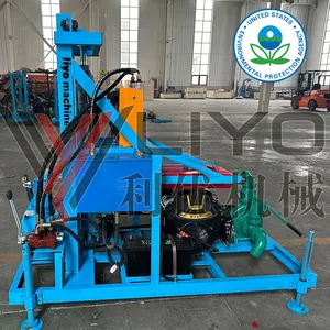 China Supplier 150m Mini Price Small Portable Gasoline Hydraulic Borehole Water Well Drilling Machine Rig For Sale