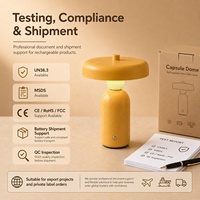 Lampe de table en métal rechargeable à moule exclusif, 3 températures de couleur, dimmable, sans fil USB-C, pour restaurant, hôtel, chevet