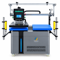Presse à chaud électrique automatique double avec écran tactile LCD numérique et détection de sécurité pour la personnalisation de vêtements professionnels