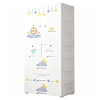 Armoire en plastique pour bébé, 5 tiroirs, petite armoire, armoire bébé, rangement pour jouets, vêtements, articles divers, organisateur de rangement