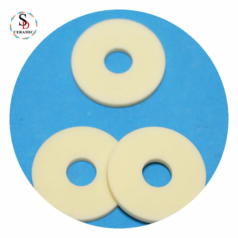 Customized Precise Alumina Or Steatite Ceramic Washer Porous Ceramic Disc Insulation Washer