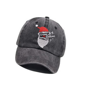 YYX Nouveau Design Baseball Papa <span class=keywords><strong>Chapeau</strong></span> Réglable Broderie De Noël Chapeaux De Père Noël <span class=keywords><strong>Chapeau</strong></span> De Baseball De Noël - Product Image 2