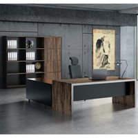 Table de bureau de direction moderne de luxe sur mesure pour PDG et cadres