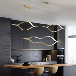 Italian-Style Modern Minimalist Pendant <b>Light</b> Luxury Living Room <b>Dining</b> Room Bar Desk Coffee Shop Studio Long Strip <b>Light</b> - Product Image 4