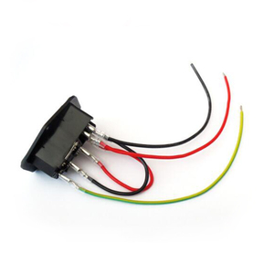 Prise de courant alternatif triplet type prise avec oreille tout cuivre prise de courant avec lampe avec un seul ruban de sécurité avec type de fil - Product Image 3