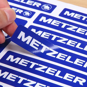 Tùy Chỉnh Nhãn In Ấn Không Thấm Nước Dầu Bằng Chứng Bền Holographic Chết Cắt Pet Dán Gói Tự Dính Logo Vsco Sạch Nụ Hôn Cắt - Product Image 6