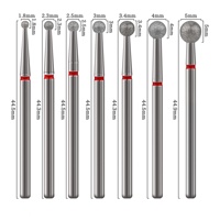 Vente en gros de 24 styles de forets à ongles en diamant, têtes de ponçage en forme de boule, outils de manucure pour éliminer les peaux mortes, outils de polissage