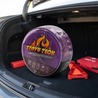 Extincteur automatique à réponse rapide, type poudre sèche ABC et mousse, boîtier en acier, matériel de lutte contre les incendies pour véhicules, CE MSDS