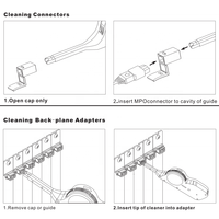 Outil de nettoyage de fibre optique One Click Cleaner CLEP-MPO-TB de stylo de nettoyage de fibre optique pour connecteurs MPO/MTP 500 + nettoie le modèle économique