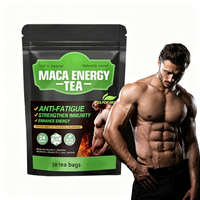 Thé Herbal Énergisant Naturel au Maca – Complément de Vitalité pour Hommes Adultes – Stimule la Fertilité Masculine et la Vitalité Rénale – Végétalien et Sans Gluten