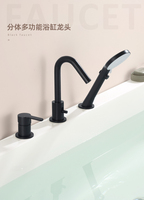 Robinet de douche à 3 trous en acier inoxydable chromé poli avec cartouche céramique – Garantie 5 ans