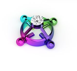 Anillo de <span class=keywords><strong>pezón</strong></span> de acero inoxidable diamante anillos de <span class=keywords><strong>pezón</strong></span> para <span class=keywords><strong>hombre</strong></span> sin perforación - Product Image 5