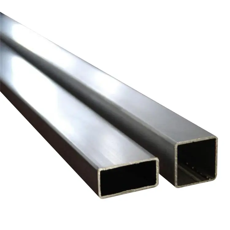 Tubo quadrato in acciaio ms tubo rettangolare in acciaio tubo quadrato in acciaio al carbonio