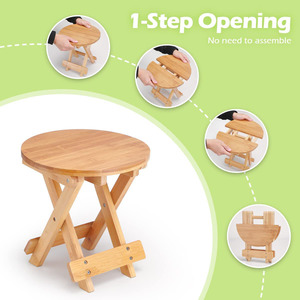 Tabouret pliant en bambou, repose-pieds de douche pour les jambes de rasage, chaise de bain en <span class=keywords><strong>bois</strong></span>, Spa, pour adultes et enfants, spectacle Portable - Product Image 4